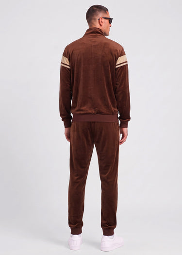 Sergio Tacchini Vesten Damarindo velour tracktop - cappuccino