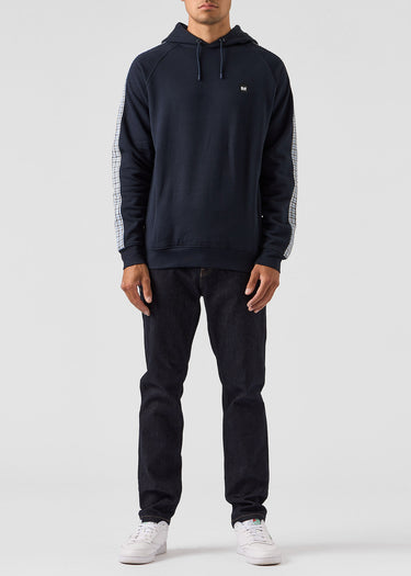 Weekend Offender Hoodies Lo sung - navy blue house check