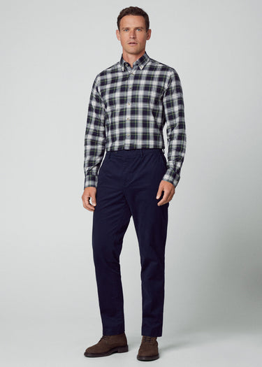 Hackett London Overhemden Heritage tartan - green navy