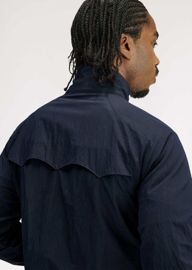 Fred Perry Jassen Crinkle harrington jacket - navy