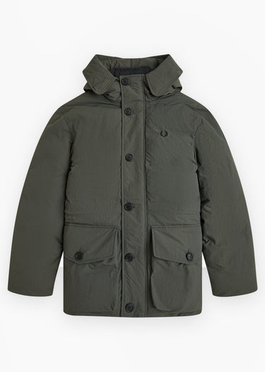 Fred Perry Jassen Padded patch pocket parka - field green