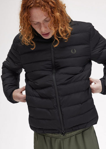 Fred Perry Jassen Hooded insulated jacket - black