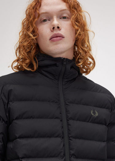 Fred Perry Jassen Hooded insulated jacket - black