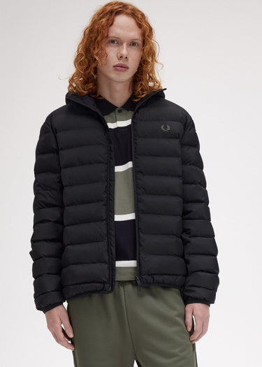 Fred Perry Jassen Hooded insulated jacket - black