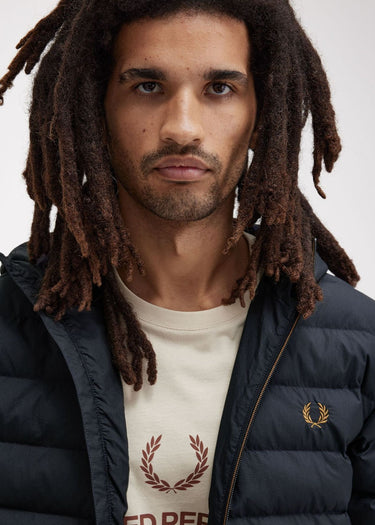 Fred Perry Jassen Hooded insulated jacket - navy