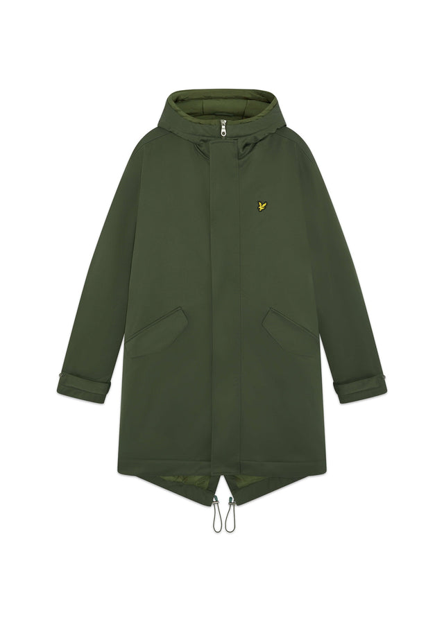 Lyle & Scott Jassen Padded fishtail parka - deep depths