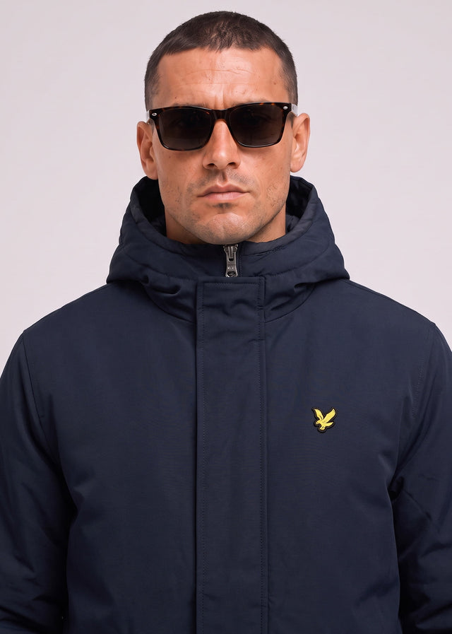 Lyle & Scott Jassen Padded fishtail parka - dark navy