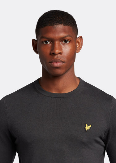 Lyle & Scott Truien Cotton merino crew jumper - gunmetal