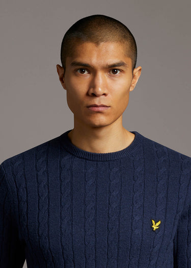 Lyle & Scott Truien Cable jumper - dark navy marl