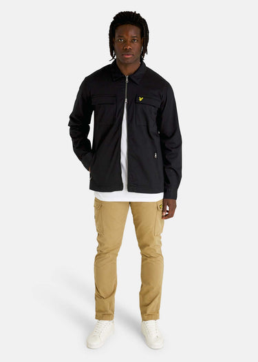 Lyle & Scott Overshirts Cotton twill overshirt - jet black