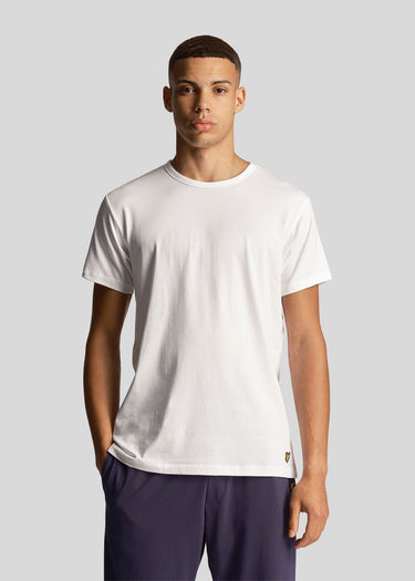 Lyle & Scott T-shirts Basic 3 pack t-shirt - jet black mid grey marl white