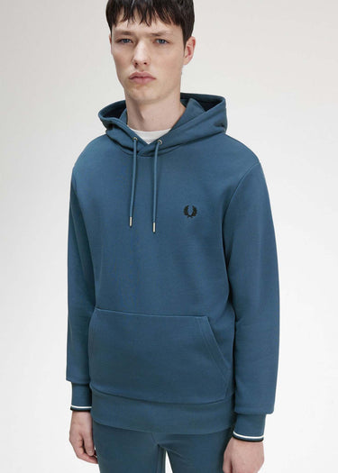 Fred Perry Hoodies Tipped hooded sweatshirt - midnight blue