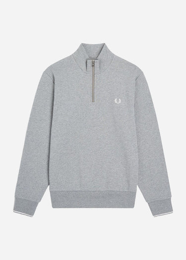 Fred Perry Truien Half zip sweatshirt - steel marl