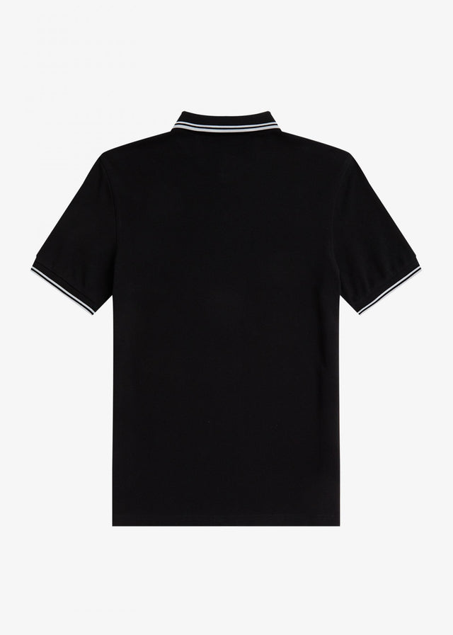 Fred Perry Polo's Twin tipped fred perry shirt - black white white
