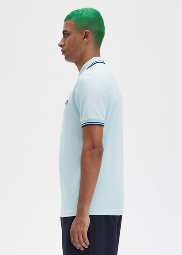 Fred Perry Polo's Twin tipped fred perry shirt - light ice