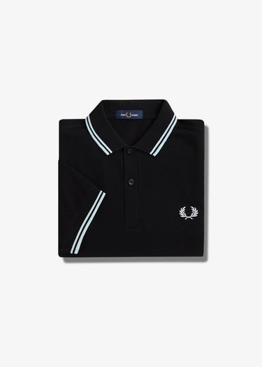 Fred Perry Polo's Twin tipped fred perry shirt - black light ice