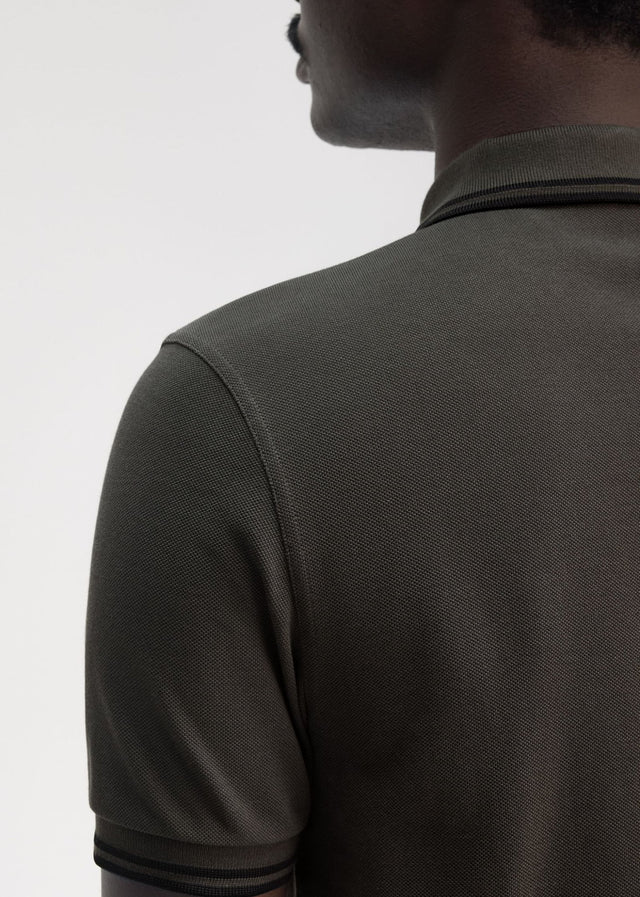 Fred Perry Polo's Twin tipped fred perry polo shirt- field green black