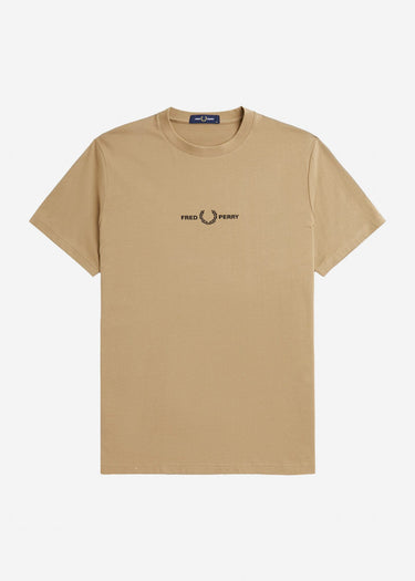 Fred Perry T-shirts Embroidered t-shirt - warm stone