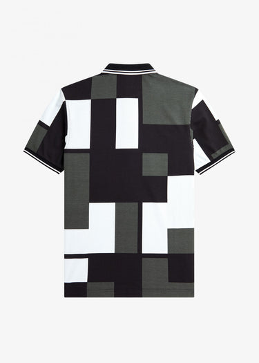 Fred Perry Polo's Pixel print fred perry shirt - light ice