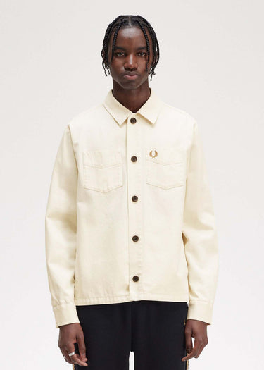 Fred Perry Overshirts Twill overshirt - ecru