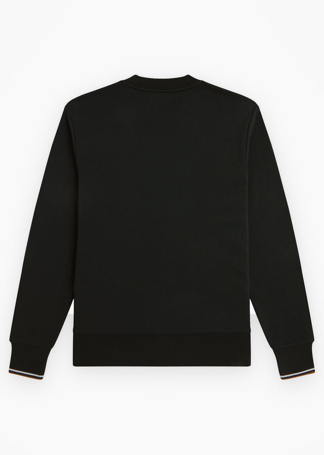 Fred Perry Truien Crew neck sweatshirt - night green dusky blue dark caramel
