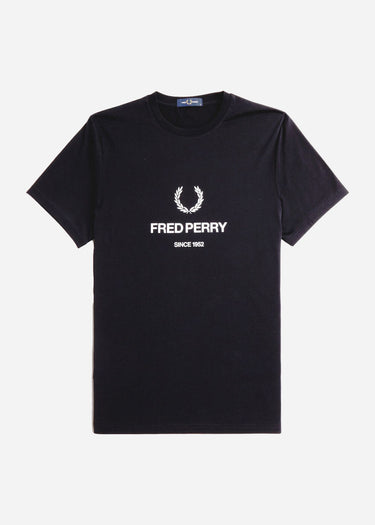 Fred Perry T-shirts Fred perry graphic t-shirt - black