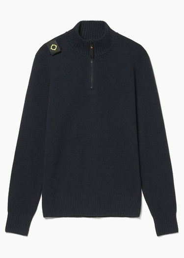 MA.Strum Truien Sarl quarter zip sweater - dark navy
