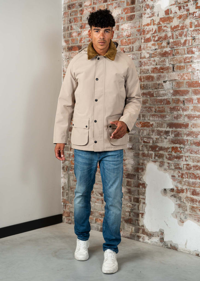 Barbour Jassen Winter ashby waterproof jacket - washed stone