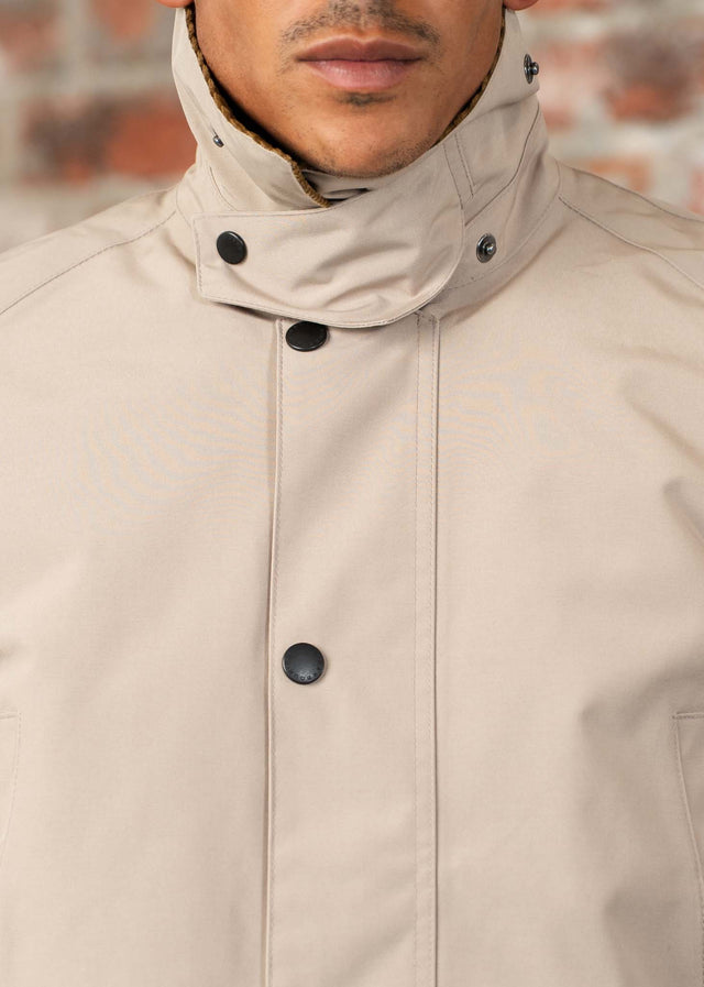Barbour Jassen Winter ashby waterproof jacket - washed stone