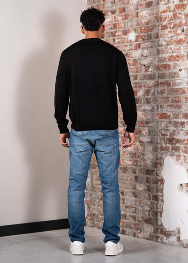 Armani Exchange Truien Wool cotton crewneck - black