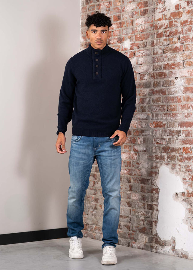 Barbour Truien Patch half zip - navy