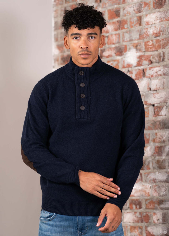 Barbour Truien Patch half zip - navy