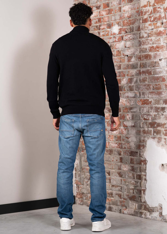Lyle & Scott Truien Cotton merino turtleneck jumper - jet black