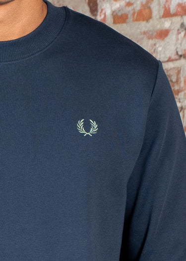 Fred Perry Truien Crew neck sweatshirt - dark airforce light ice bayleaf