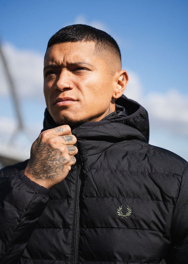 Fred Perry Jassen Hooded insulated jacket - black