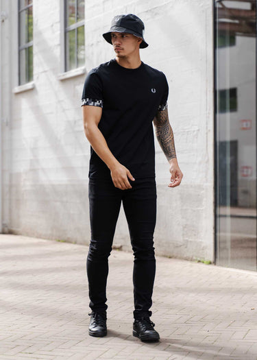 Fred Perry T-shirts Pixel cuff t-shirt - black