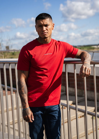 MA.Strum T-shirts Mastrum printed tee - carmine