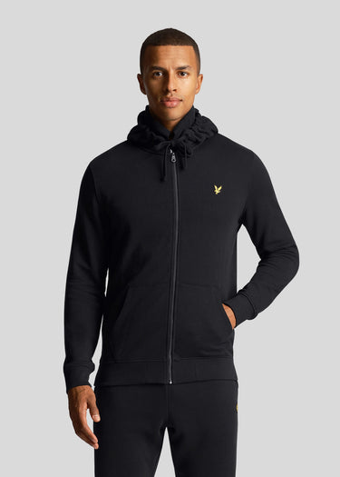 Lyle & Scott Vesten Zip through hoodie - jet black