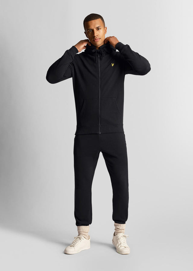 Lyle & Scott Vesten Zip through hoodie - jet black