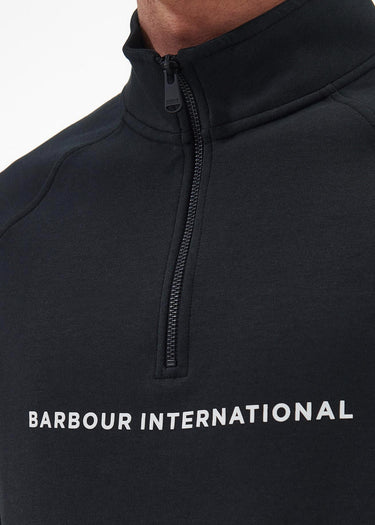 Barbour International Truien Motored funnel sweat - black