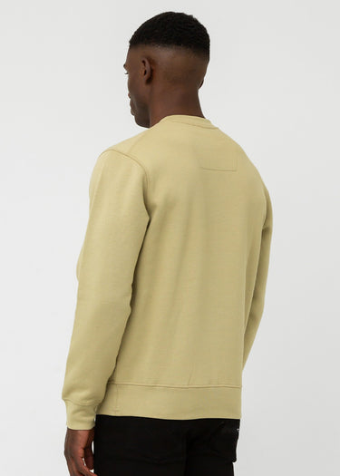 Marshall Artist Truien UK ism box logo crewneck - sandstone