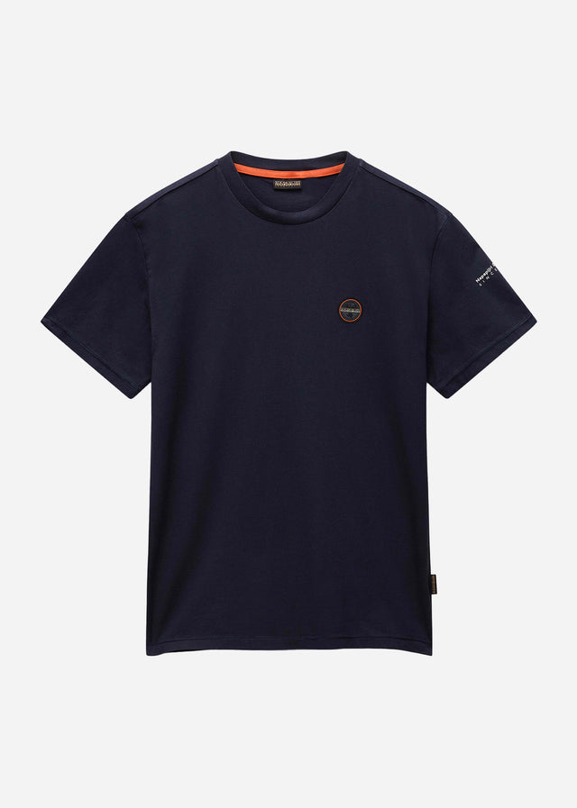 Napapijri T-shirts Badge t-shirt - blue marine