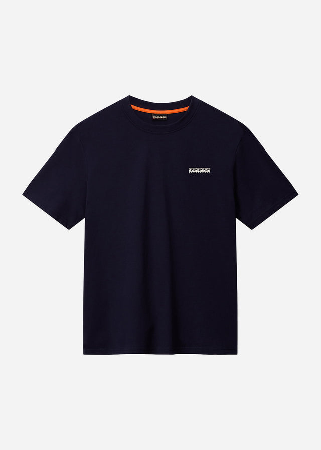 Napapijri T-shirts S small box ss - blu marine