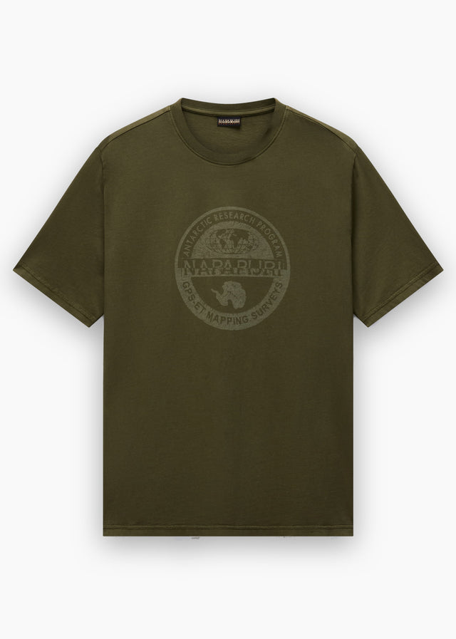 Napapijri T-shirts S bollo ss 3 - olive night