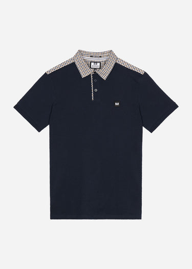 Weekend Offender Polo's Costa - navy house check