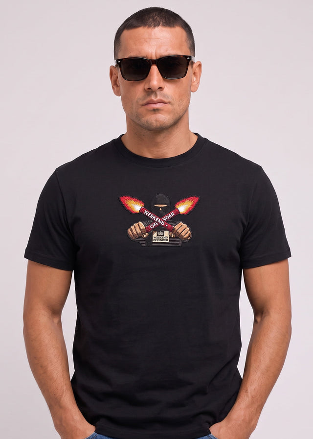Weekend Offender T-shirts Fulgar - black
