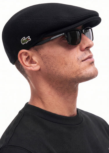 Lacoste Petten Flat Cap - black