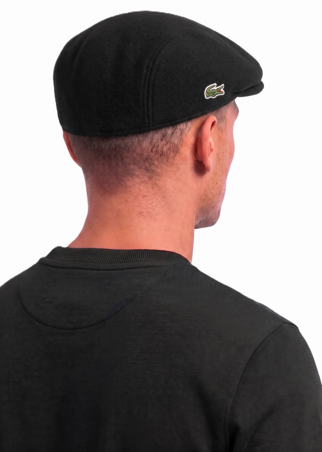 Lacoste Petten Flat Cap - black