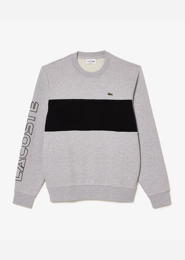 Lacoste Truien Colorblock sweater - silver chine black
