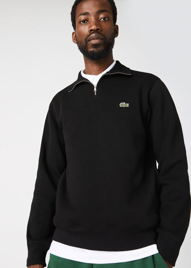 Lacoste Truien Sweater half zip - black
